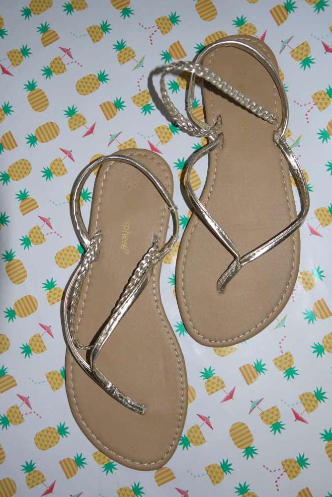 diamante flip flops primark